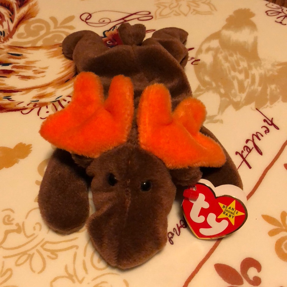 Rare & Retired Chocolate the Moose Beanie Baby